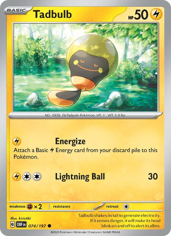 Tadbulb, Obsidian Flames 074/197
