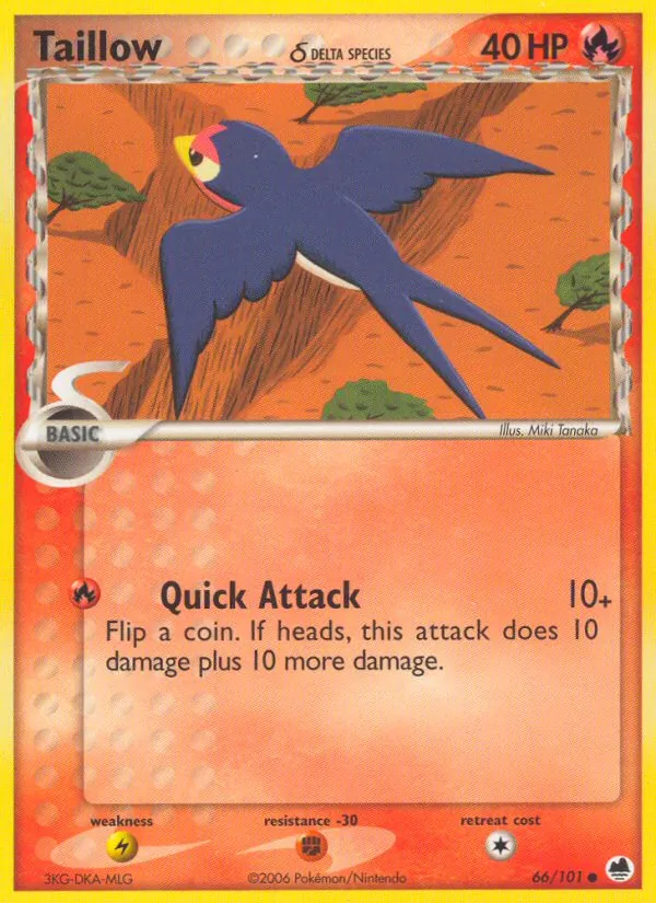 Taillow δ, Dragon Frontiers 066/101