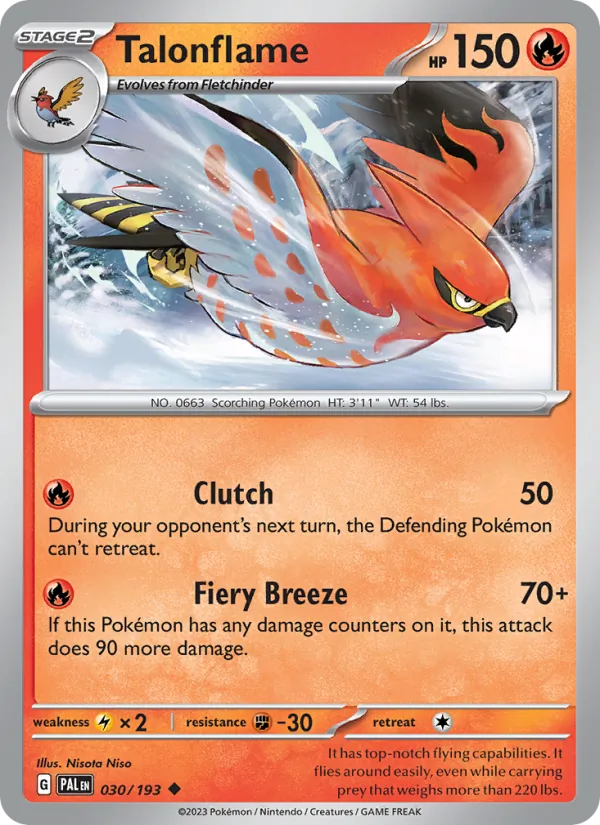 Talonflame, Paldea Evolved 030/193