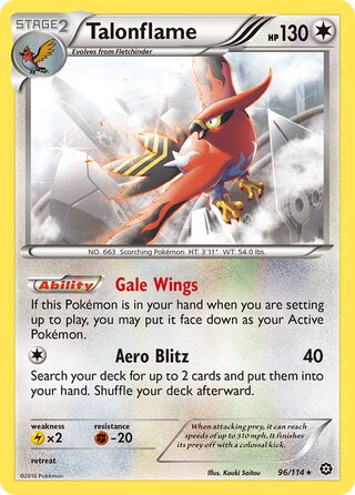 Talonflame, WC Deck 2016 (Ninja Blitz) 096/114