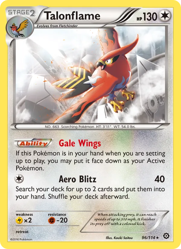Talonflame, Steam Siege 096/114