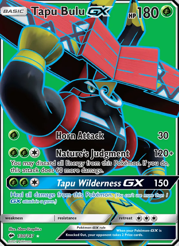Tapu Bulu GX, Burning Shadows 130/147