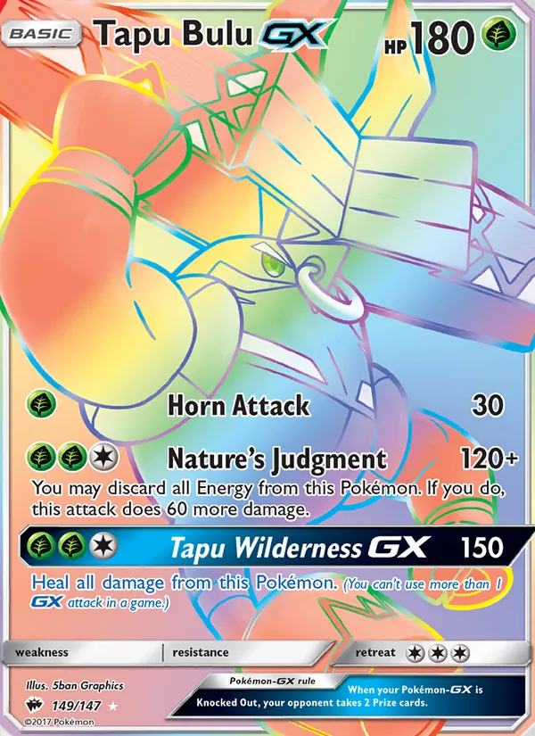 Tapu Bulu GX, Burning Shadows 149/147