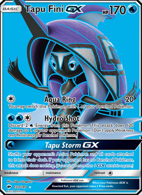 Tapu Fini GX, Burning Shadows 133/147