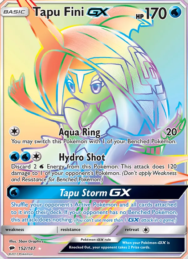 Tapu Fini GX, Burning Shadows 152/147
