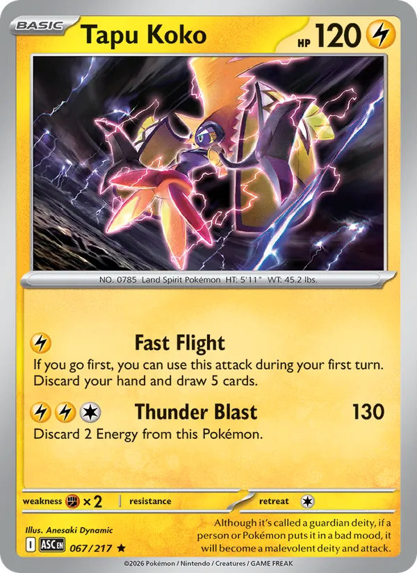 Tapu Koko, Ascended Heroes 067/217
