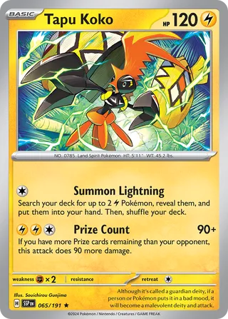 Tapu Koko, Surging Sparks 065/191