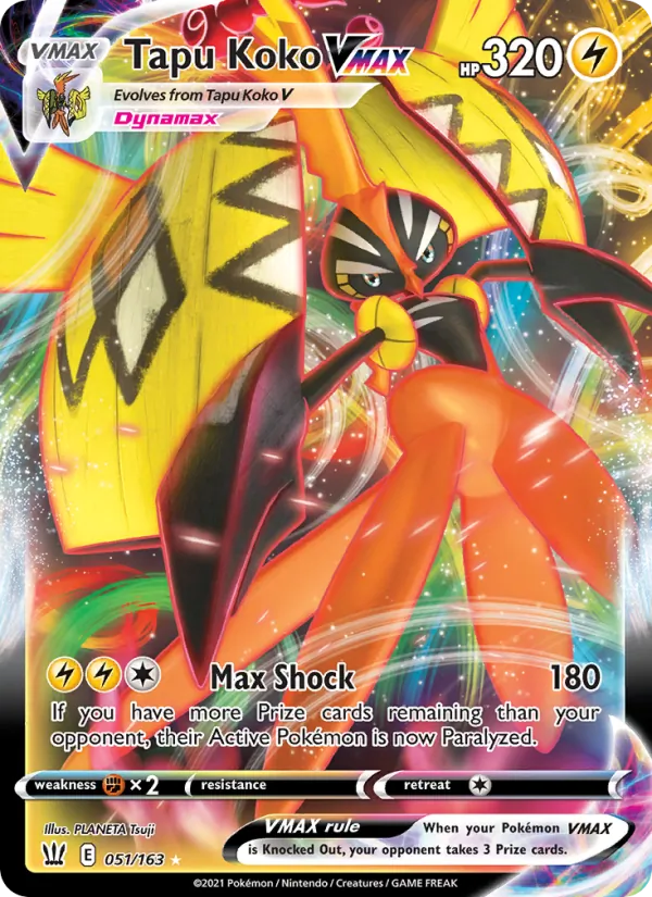 Tapu Koko VMAX, Battle Styles 051/163