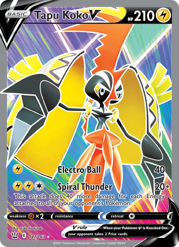 Tapu Koko V, Battle Styles 147/163