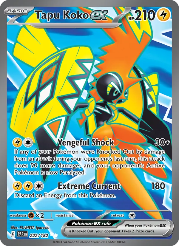 Tapu Koko EX, Paradox Rift 222/182