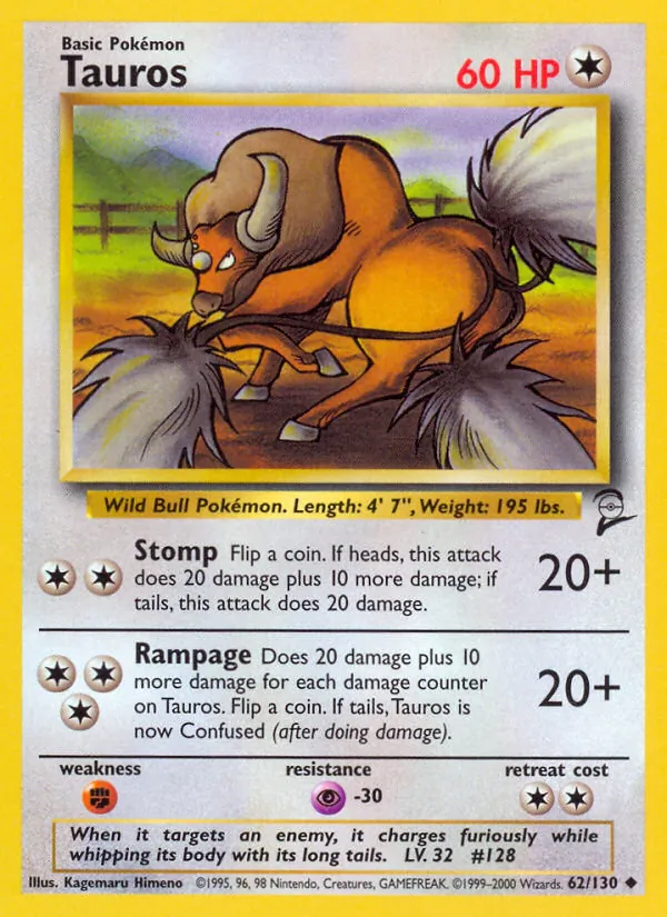 Tauros, Base Set 2 062/130