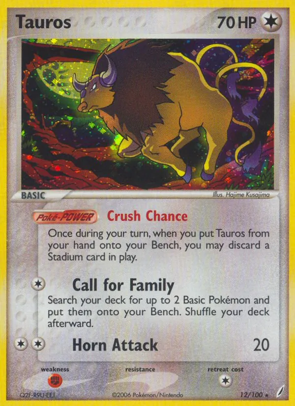 Tauros, Crystal Guardians 012/100