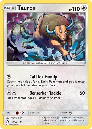 Tauros, Battle Academy 2020 (Pikachu) 164/236