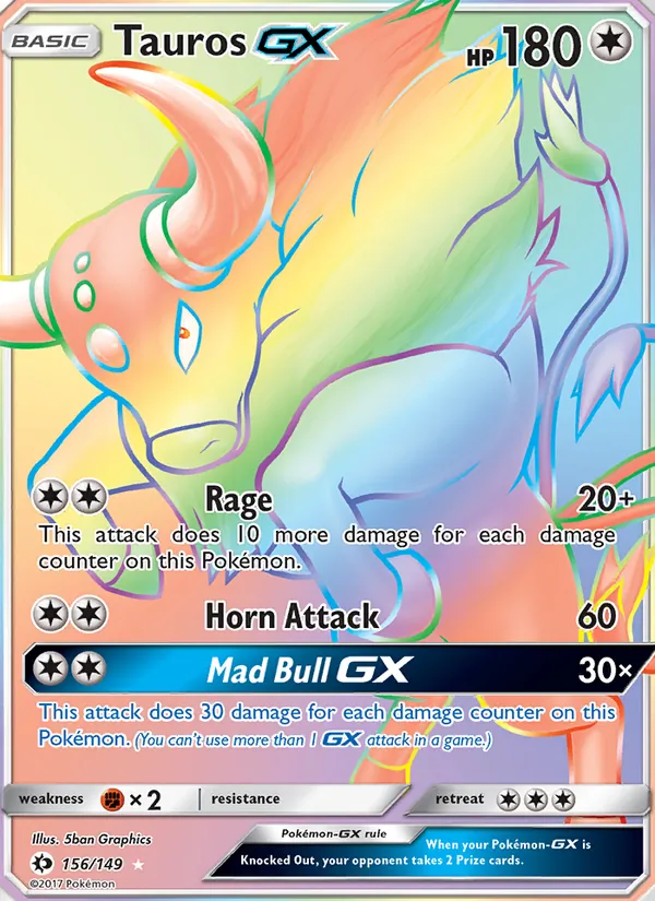 Tauros GX, Sun & Moon 156/149