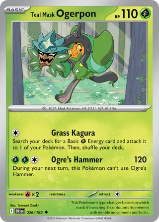 Teal Mask Ogerpon, Destined Rivals 026/182