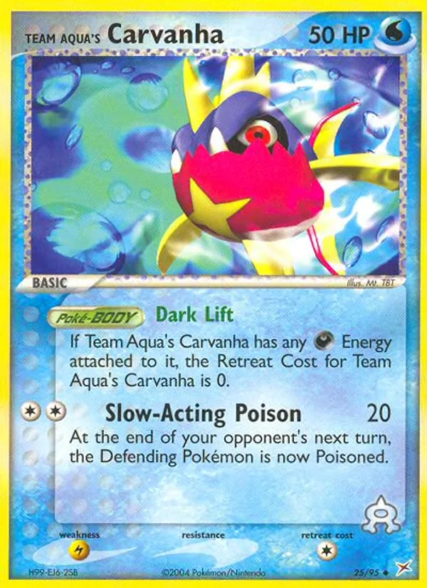 Team Aqua's Carvanha, Team Magma vs Team Aqua 025/095