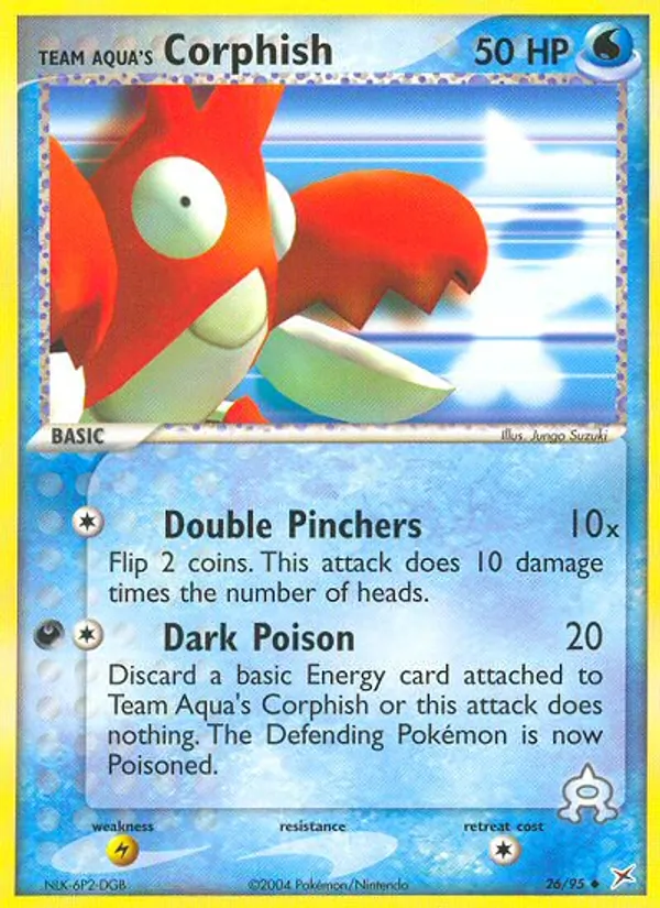 Team Aqua's Corphish, Team Magma vs Team Aqua 026/095