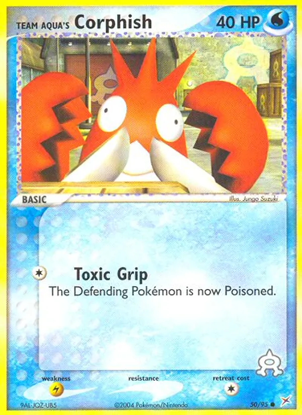 Team Aqua's Corphish, Team Magma vs Team Aqua 050/095