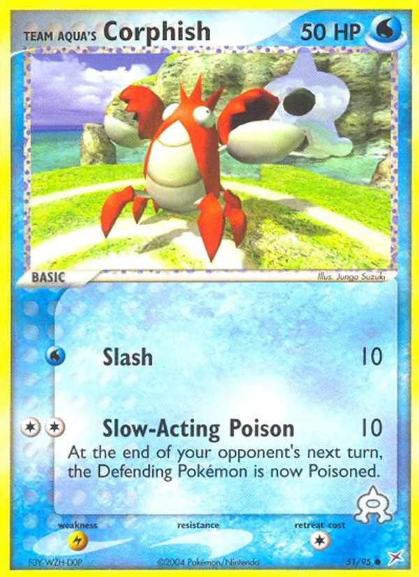 Team Aqua's Corphish, Team Magma vs Team Aqua 051/095