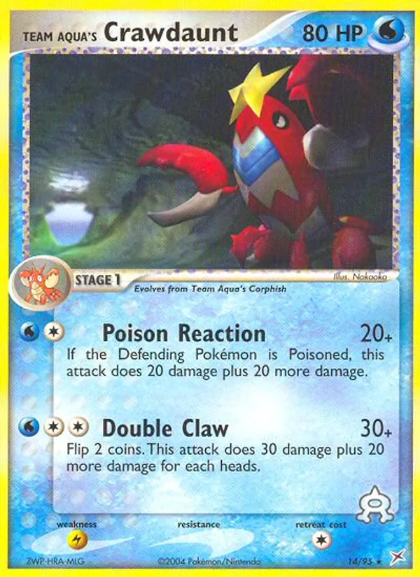 Team Aqua's Crawdaunt, Team Magma vs Team Aqua 014/095
