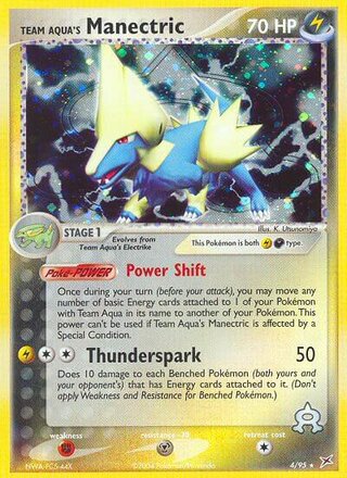 Team Aqua's Manectric, WC Deck 2004 (Blaziken Tech) 004/095