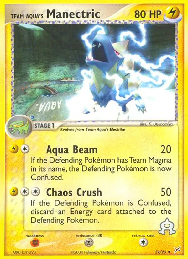 Team Aqua's Manectric, Team Magma vs Team Aqua 029/095