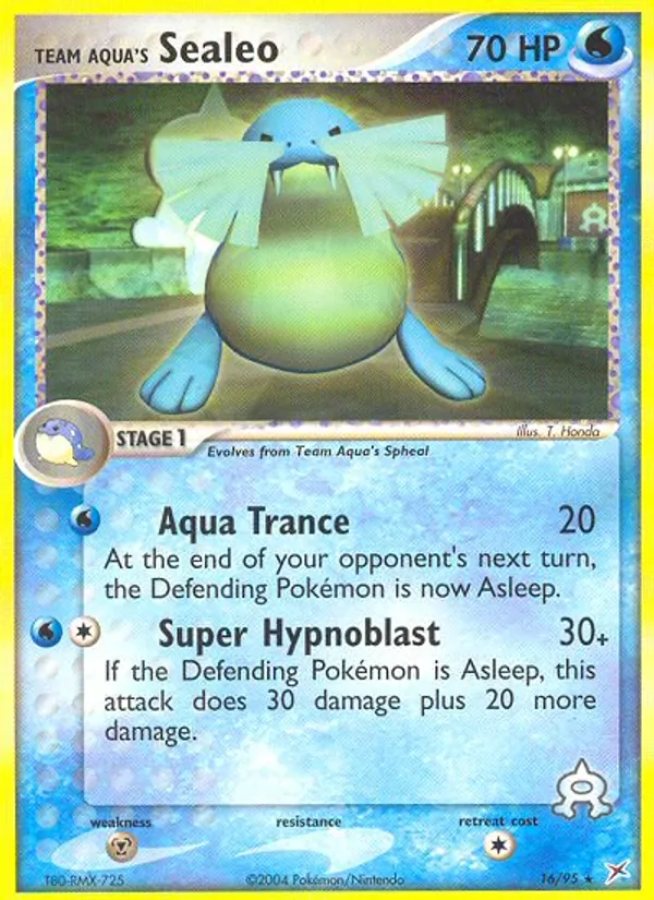 Team Aqua's Sealeo, Team Magma vs Team Aqua 016/095