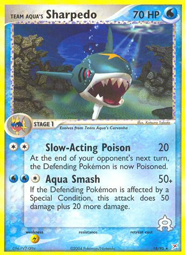 Team Aqua's Sharpedo, Team Magma vs Team Aqua 018/095