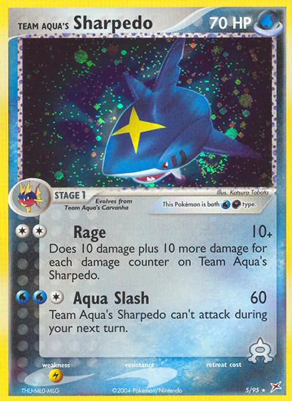 Team Aqua's Sharpedo, Team Magma vs Team Aqua 005/095