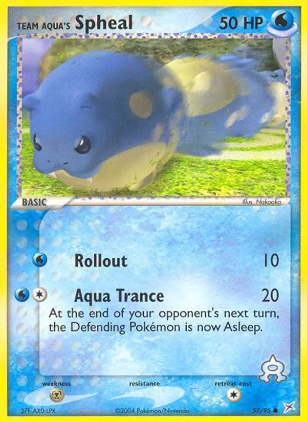 Team Aqua's Spheal, Team Magma vs Team Aqua 057/095