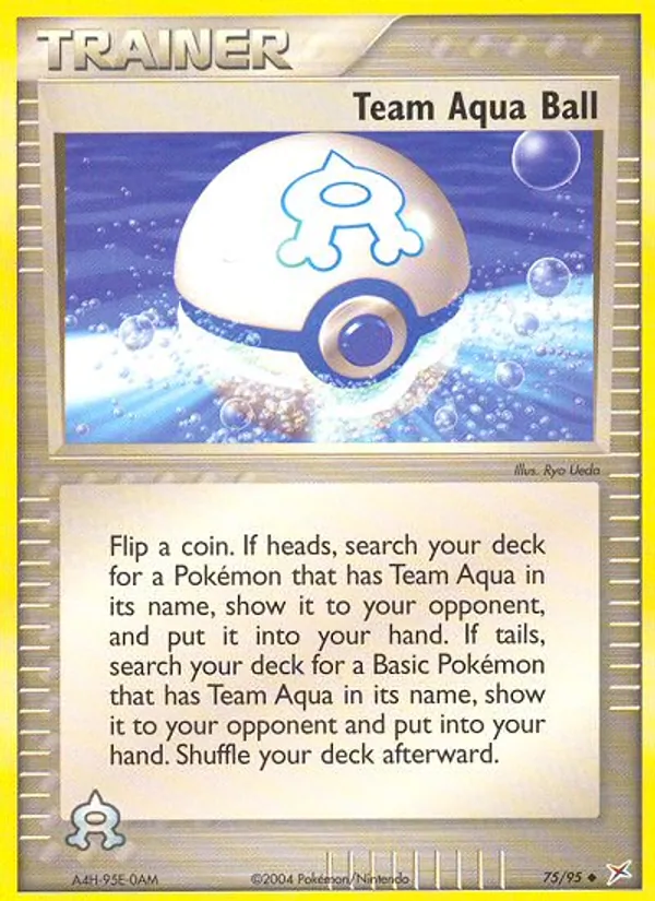 Team Aqua Ball, Team Magma vs Team Aqua 075/095