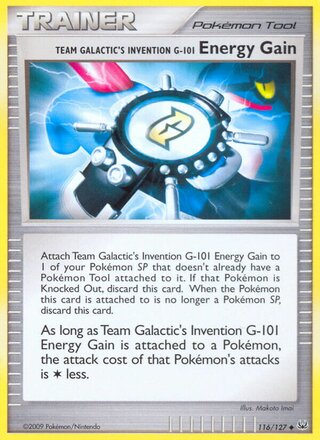 Team Galactic's Invention G-101 Energy Gain, WC Deck 2010 (LuxChomp of the Spirit) 116/127
