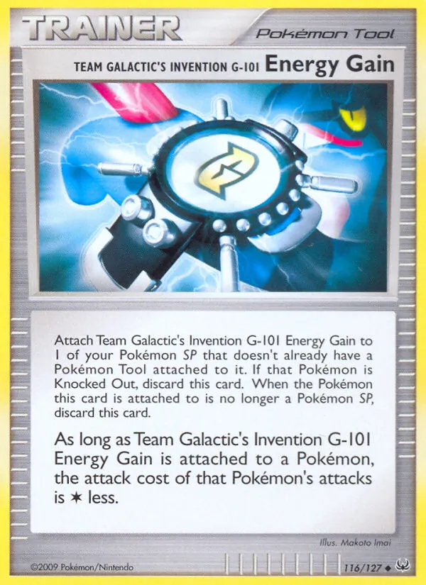 Team Galactic's Invention G-101 Energy Gain, Platinum 116/127