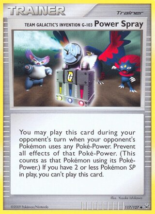 Team Galactic's Invention G-103 Power Spray, WC Deck 2010 (LuxChomp of the Spirit) 117/127