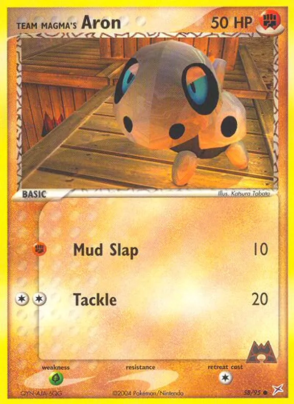 Team Magma's Aron, Team Magma vs Team Aqua 058/095