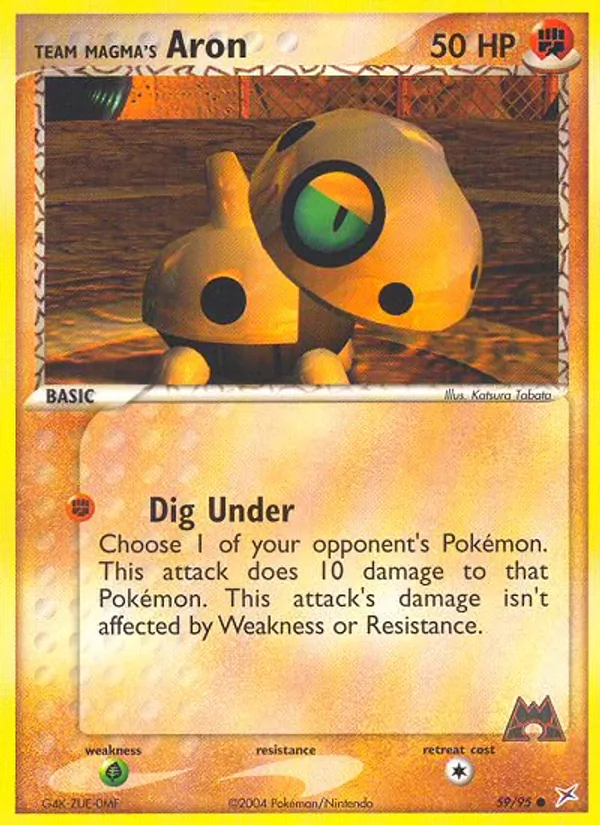 Team Magma's Aron, Team Magma vs Team Aqua 059/095