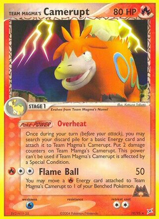 Team Magma's Camerupt, WC Deck 2004 (Magma Spirit) 019/095