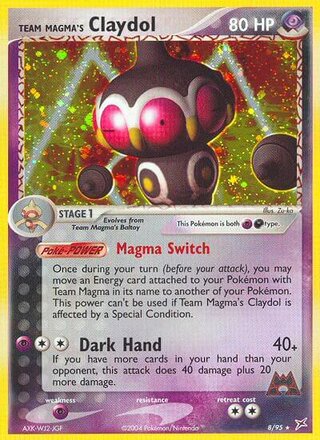 Team Magma's Claydol, WC Deck 2004 (Magma Spirit) 008/095