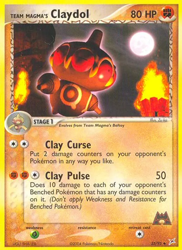 Team Magma's Claydol, Team Magma vs Team Aqua 033/095