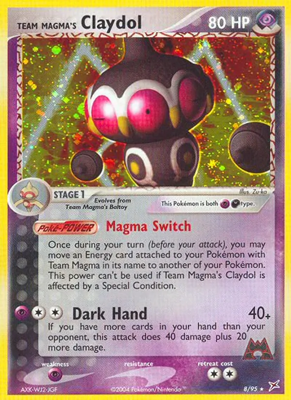 Team Magma's Claydol, Team Magma vs Team Aqua 008/095
