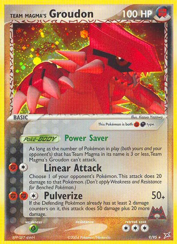 Team Magma's Groudon, Team Magma vs Team Aqua 009/095
