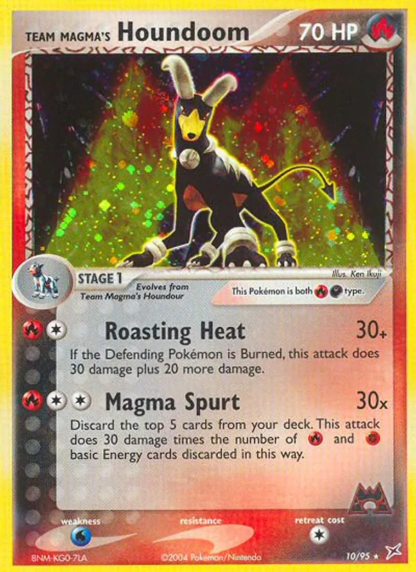 Team Magma's Houndoom, Team Magma vs Team Aqua 010/095