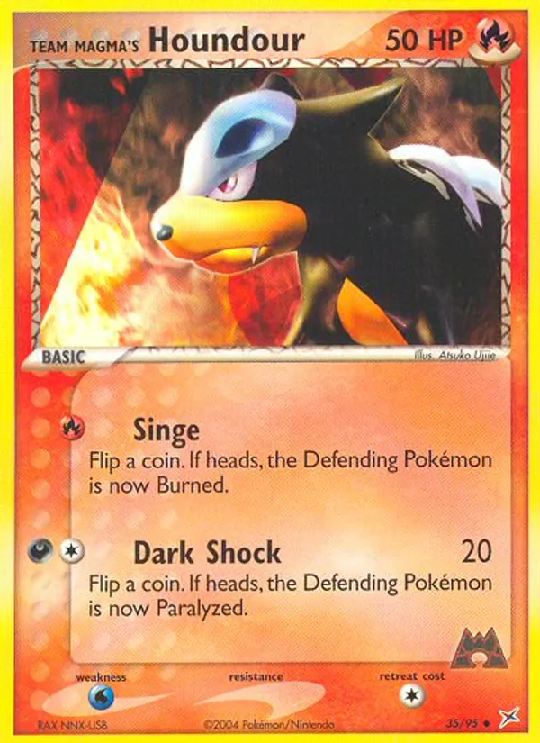 Team Magma's Houndour, Team Magma vs Team Aqua 035/095