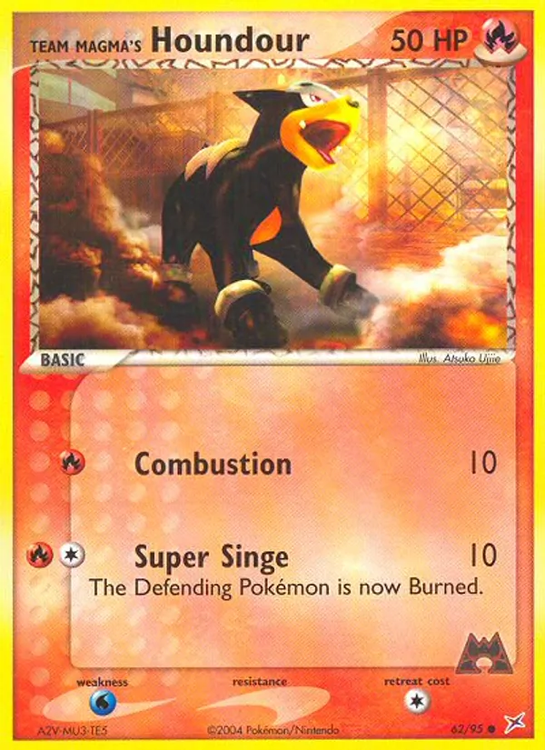 Team Magma's Houndour, Team Magma vs Team Aqua 062/095