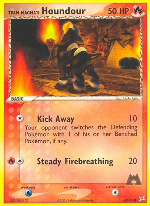 Team Magma's Houndour, Team Magma vs Team Aqua 063/095