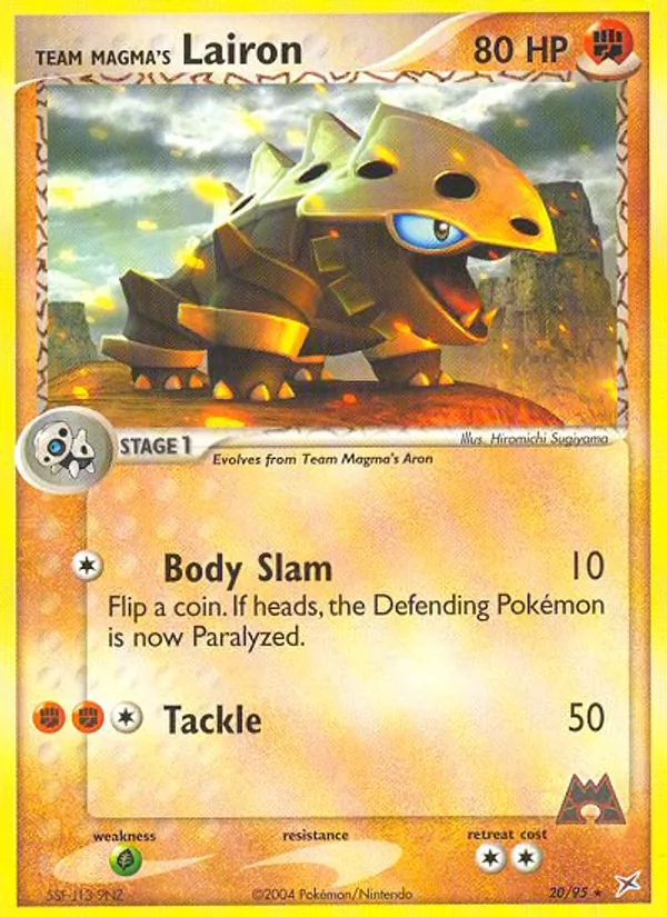Team Magma's Lairon, Team Magma vs Team Aqua 020/095