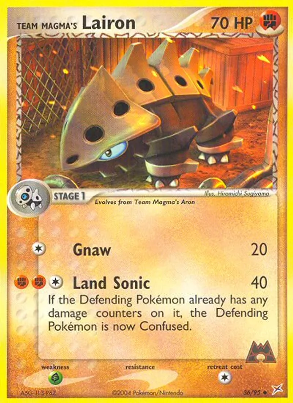 Team Magma's Lairon, Team Magma vs Team Aqua 036/095