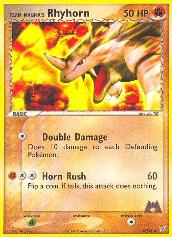 Team Magma's Rhyhorn, Team Magma vs Team Aqua 038/095