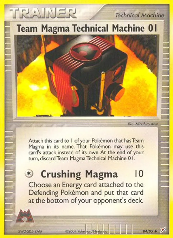 Team Magma Technical Machine 01, Team Magma vs Team Aqua 084/095