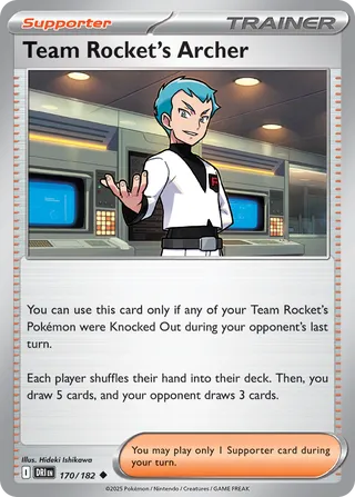 Team Rocket's Archer, Destined Rivals 170/182